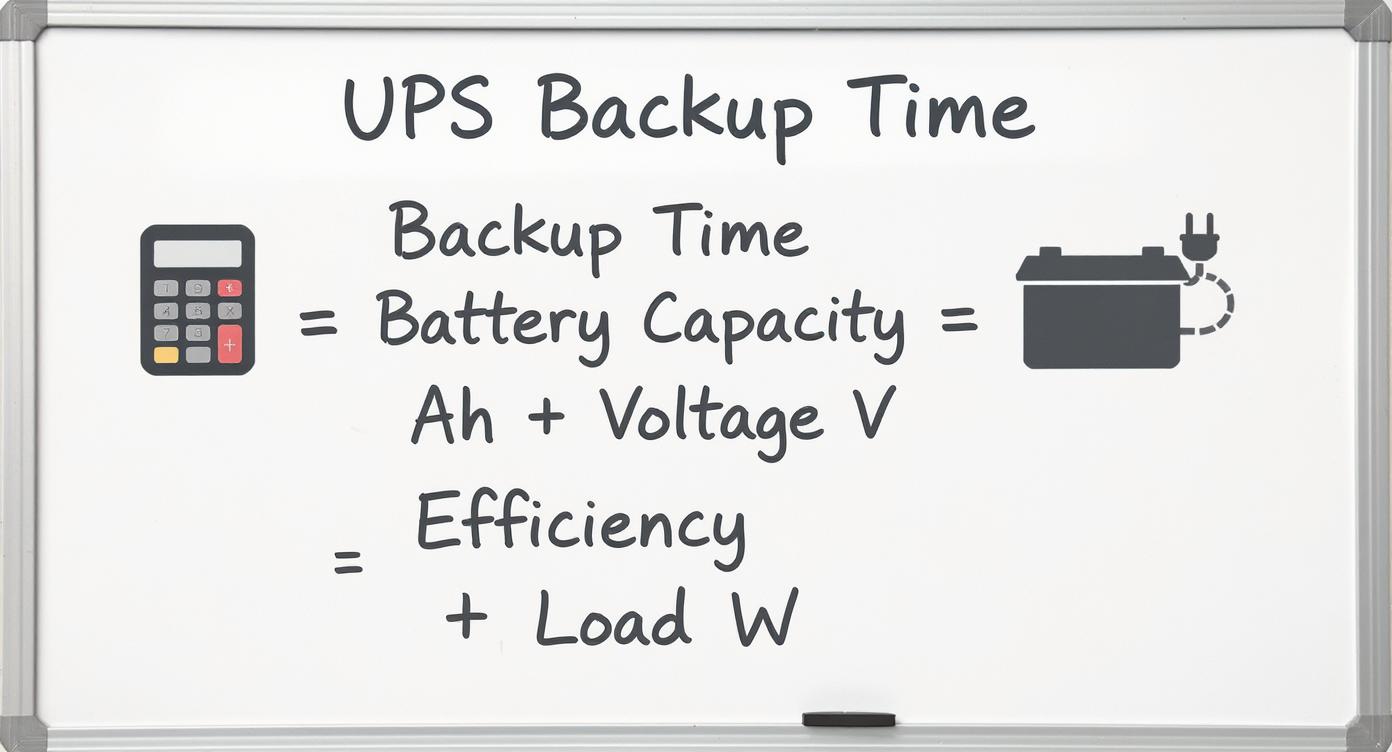 How to calculate ups battery backup time mingch